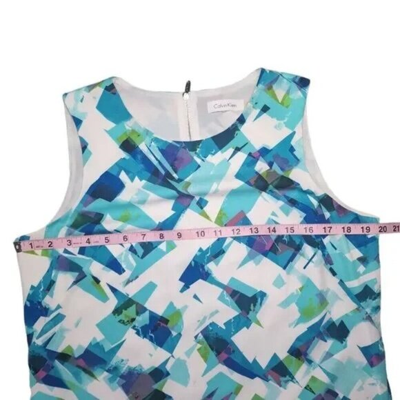 Calvin Klein Bodycon Midi Dress Geo Print - Picture 9 of 12